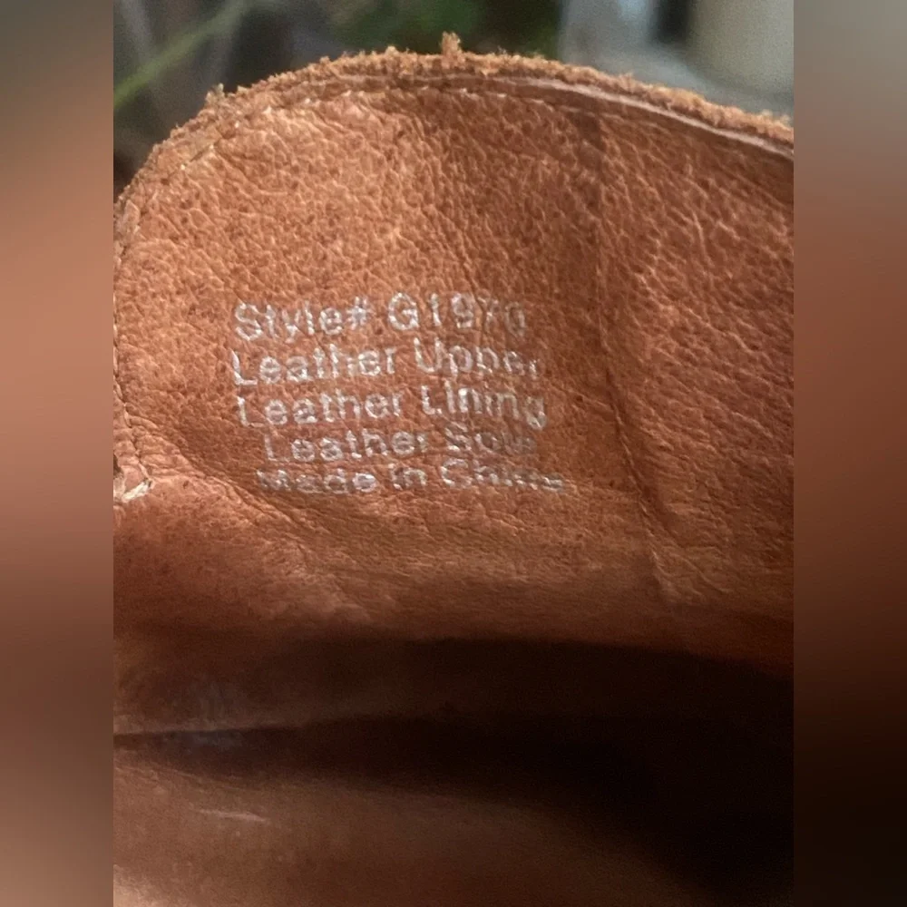 madewell elinor cognac suede penny loafer mules sz. 8 - Picture 8 of 13